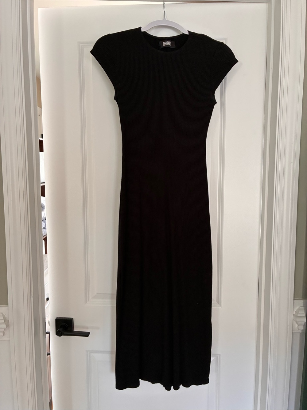 Reformation Ribbed Knit Bodycon Maxi Dress